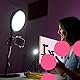 JOBY Beamo Studio-Deluxe-Beleuchtungsset, Studioleuchte für Video, Set für Content Creator, Soft-Key-Licht mit Fernbedienung, Hintergrundlicht mit 12 Farben, GorillaPod Flexibler Arm