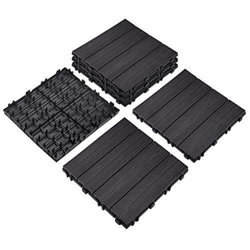 Design House 844530 Square Deck Tiles, Interlocking Wood Composite Decking cover