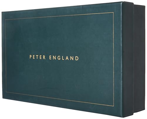 Image of Peter England Men's Reversible Leather Belt & Leather Wallet Combo - Premium Set