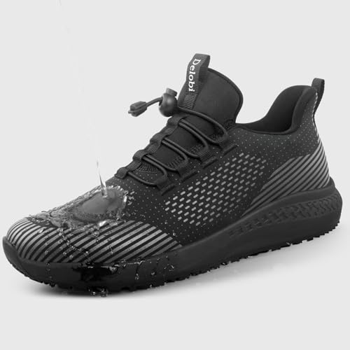 Image of Women's Non Slip Work Shoes Slip Resistant Waterproof Chef Shoe for Restaurant Kitchen Food Service Nursing Hospital Staff Lightweight Walking Sneakers with Slip-On Design