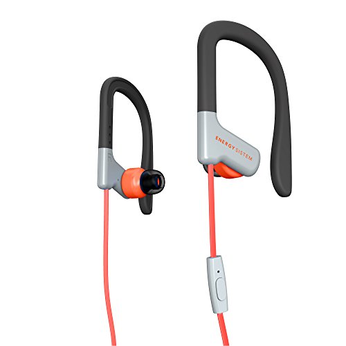 Energy Sistem Earphones Sport 1 (Auricular intrauditivo, Sistema de sujeción, micrófono, Control de reproducción, Sistema de fijación) Rojo