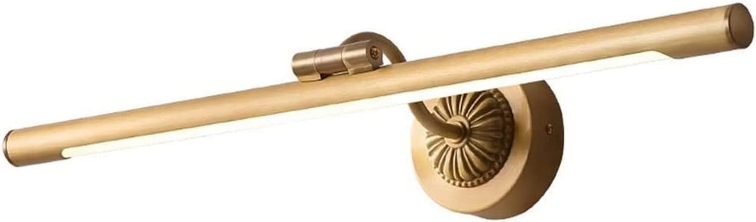 Specchio Anteriore Luce Pieno di Rame LED Bagno Impermeabile Lampada Da Tavolo Moderno Minimalista Camera