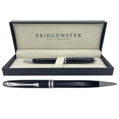 Bridgewater Pen Company Ladies Executive Ball Point Pen Collection, Boxed & Sleeved (Winchester, Gloss Black)
