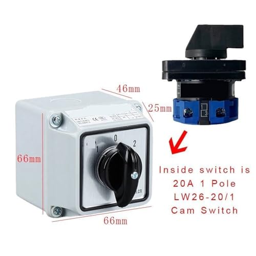 Inverseur de source étanche IP65 20A pour commande de circuit - 8
