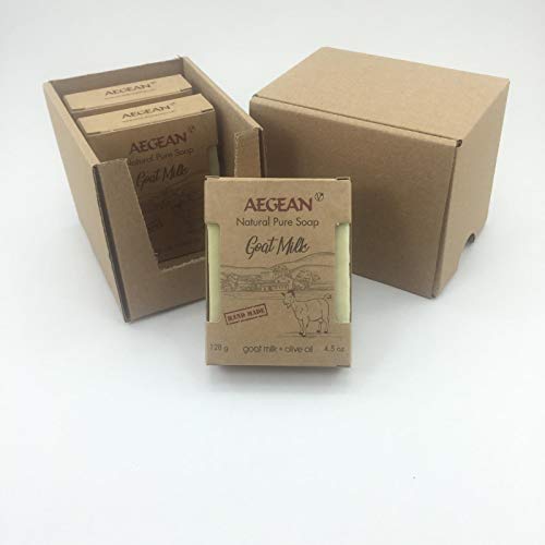 Goat Milk Soap Bar - Handmade 100% Pure Natural & Vegan (3 Bars)