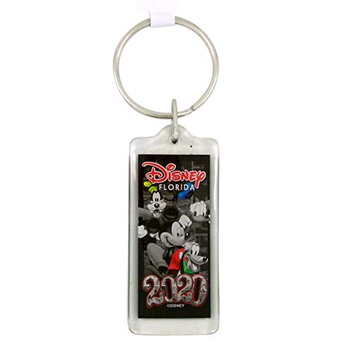 Disney Mickey Mouse And Friends Vintage Design Dated 2020 Florida Keychain, 2 1/4 Inch