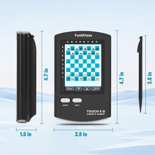 Funaichess 606 Handheld Electronic Chess Board 8 In 1 Touch Chess Computer Game Ai Chess Up Smart Electronic Chess Set thumb #5