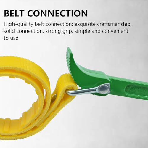 Thsakzo Adjustable Strap Wrench, 9’ Handle, Rubber Strap Pipe Wrench, Oil Filter Wrench, Jar Opener, Shower Head Wrench, Water Filter Wrench
