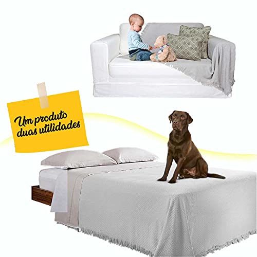 Colcha Buddemeyer, In Design, Casal, com Franja, Cinza, Buddemeyer, 100% Algodão, Cinza, In Design