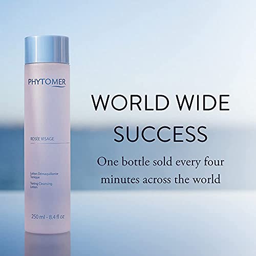 Phytomer Rosee Visage Toning Cleansing Lotion | All In One Cleanser, Makeup Remover & Toner For Face | Alcohol-Free | Safe, Natural Ingredients | 8.4 Fl Oz #TOP3