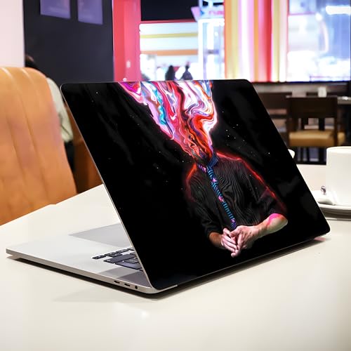 Image of NoWorries 14inch /15.6inch Laptop Skin ''Customizable'' Easy to Apply Gray Back Skin for All Laptops (Theme - Graffiti) (Scratch & Dustproop) Gray Back Material Bubble Free Laptop Skins