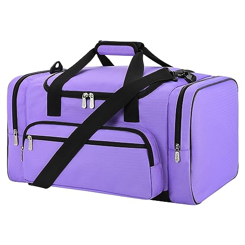 YoKelly Sports Duffel Bag 20 inch for Travel Gym - Purple