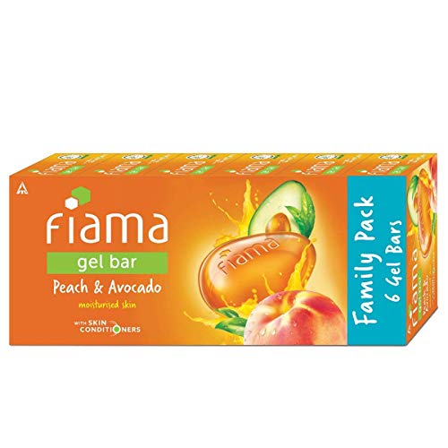 Fiama Gel Bar Peach And Avocado For Moisturized Skin, 125g Soap, Pack Of 6 For Rs. 265 @ 45 % Fiama Gel Bar Peach And Avocado For Moisturized Skin, 125g Soap, Pack Of 6 For Rs. 265 @ 45 %