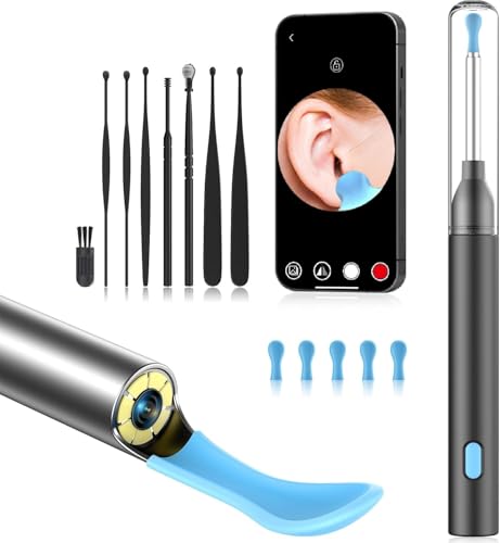 Image of CPENSUS Ear wax cleaner tool kit with 1080P camera WIFI & LED Light Rechargeable portable Baby Children adults gift gadget for IOS & Android
