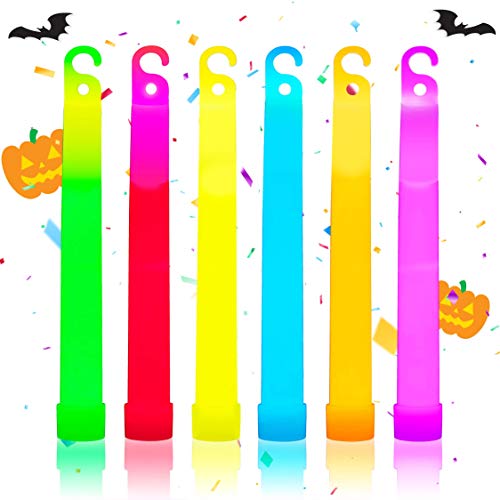 PartySticks Glow Sticks Bulk 25Pc Party Pack - 6 Inch Glow in the Dark Sticks Party Favors, Glow Necklaces Party Supplies and Halloween Decorations