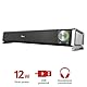 Trust Asto Soundbar 12 W Spitzenleistung (6 W RMS), PC Lautsprecher, USB Betrieb, 3,5 mm AUX Anschluss, Stereo Soundsystem, Computer Boxen für PC, Laptop, Monitor, TV, Musik, Audio - Schwarz