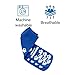 McKesson Unisex Slipper Socks Adult Size 7-1/2 to 10 Blue - 1 Pair