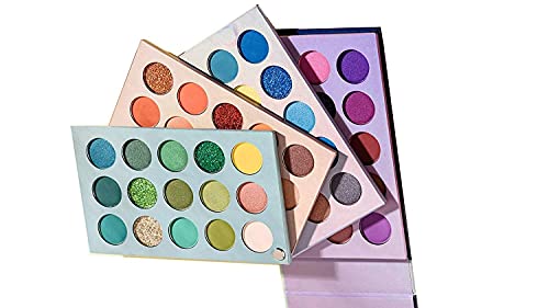 URBANMAC Eyeshadow Palette 60 Color Makeup Palette Highlighters Eye Make Up High Pigmented Professional Mattes & Shimmery Finish - Multicolor - Image 5