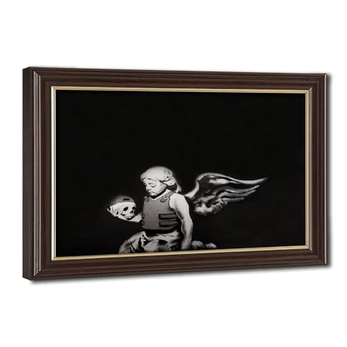 Banksy Ange avec crâne poster toile pour décoration murale salon