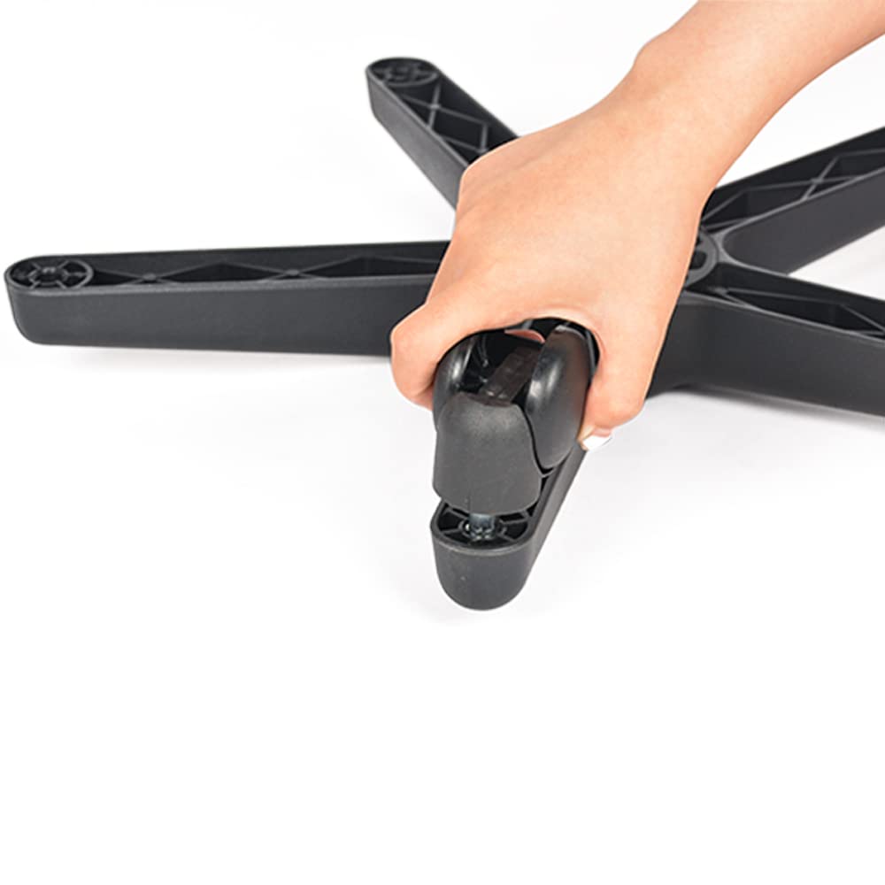 Mingone Sillín con ruedas, altura regulable, taburete de oficina, ergonómico, para peluquería, rotación de 360°, color blanco