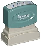 Xstamper(R) One-Color Title Stamp, Pre-Inked, 