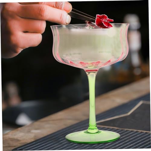 Verre à cocktail réutilisable Ciieeo avec dégradé de couleur pour fête