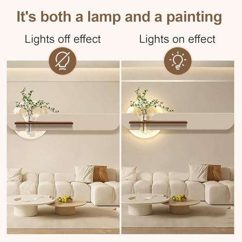 Décoration murale LED 3D en grès irrégulier, œuvre d'art moderne