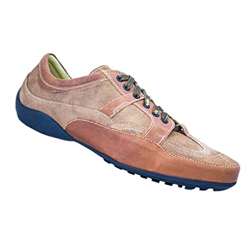 Zapatos de cordones de ante premium Freesh, elegancia masculina en marrón