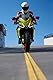 SHIMA STR 2.0 Motorradkombi - Leder, Sport Kombi mit Rücken-, Ellbogen-, Knie-, Hüft- und Schulterprotektoren, perforiertes Leder, 2-teiligen, Jacke und Hosen (50, Fluo)