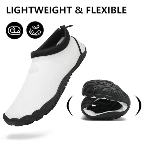 Image of Mishansha Womens Mens Water Swim Shoes Wide Toe Box Barefoot Shoes US Size 5.5-13.5 Women / 3-11.5 Men