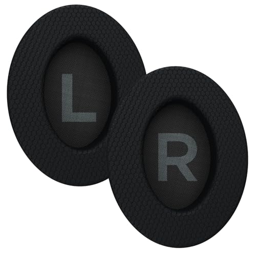 Image of EvoFox Hyperion Fabric Ear Pads (Black) | Replacement Cushions for Hyperion Series Gaming Headsets | Breathable Fabric, Noise Isolation, Comfortable for Long Gaming & Work