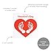 Pearhead My First Valentine's Day Print Canvas, Newborn Handprint and Footprint Keepsake Kit, Includes White Paint for Baby's Prints