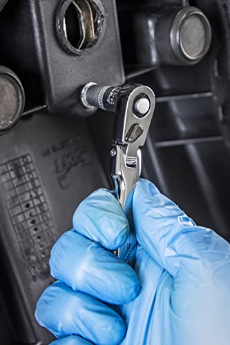 Sealey Siegen 1/4" Sq Drive Micro Flexi-Head Ratchet Wrench - S01254 #TOP4