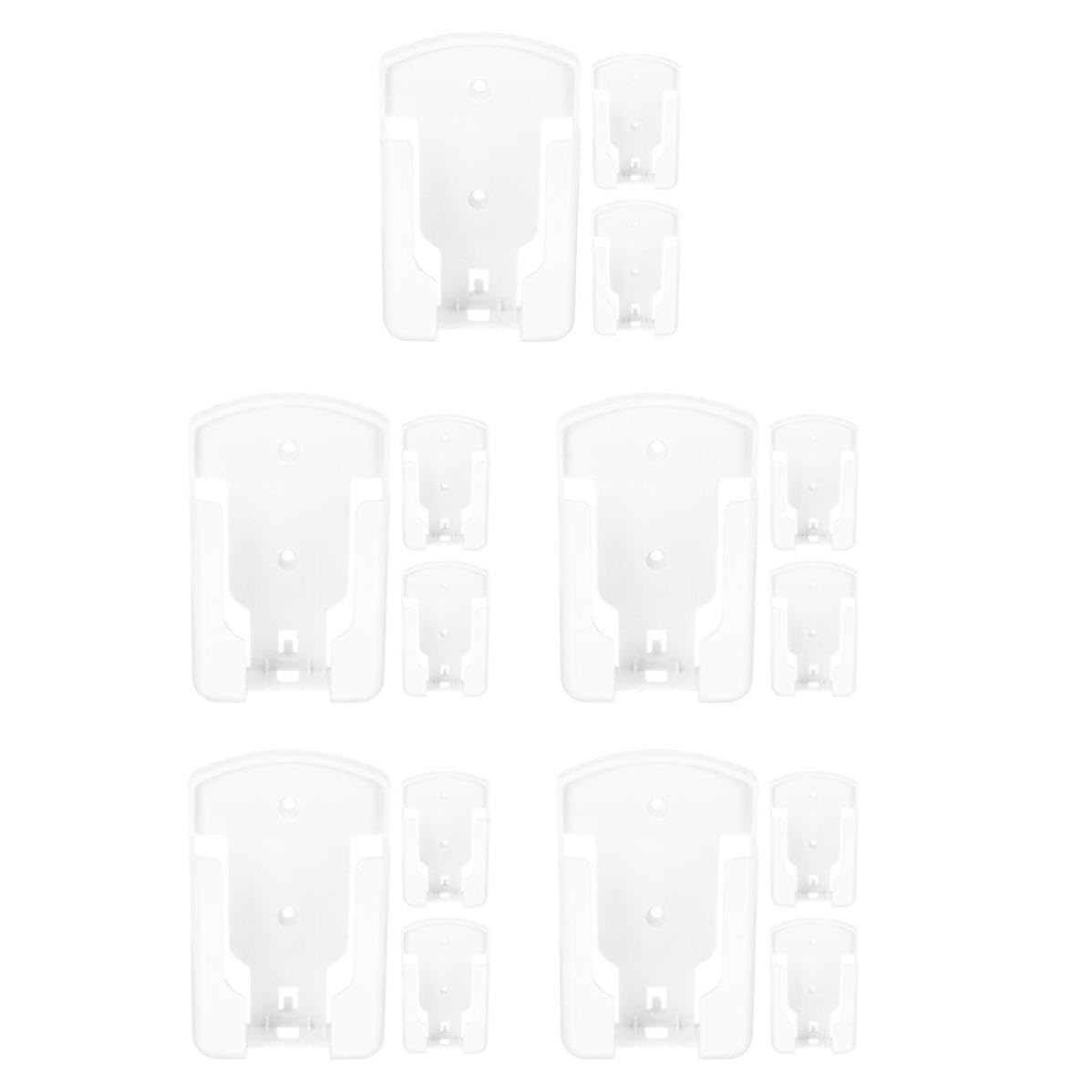 Cabilock 15 Pezzi Porta Telecomando da Muro Adesivo Bianco in Plastica per | Organizzatore Salvaspazio Fissaggio senza Fori, Design Multifunzione, Adatto per Casa e Hotel