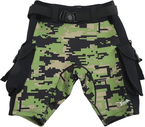 Gavigain Men Wetsuit Shorts Sunscreen Quick Dry Tight Swimming Pants Scuba Surf Shorts Water Sports Snorkeling Pants (M)