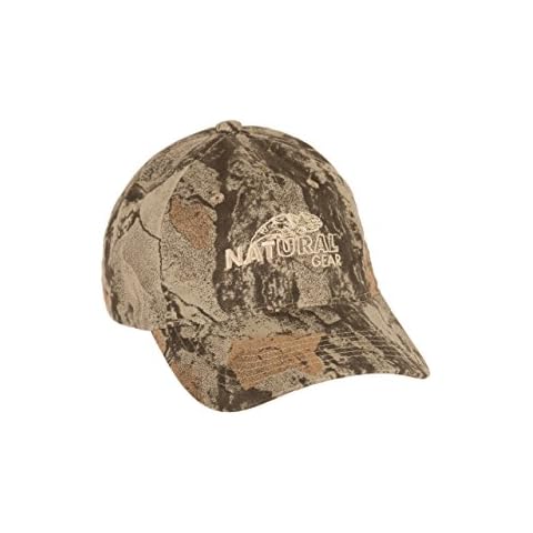 Natural Gear Natural Mesh Back Logo Cap, 6-Panel Baseball Hat, Cotton Cap, Hunting Cap (Natural Camo) Cover