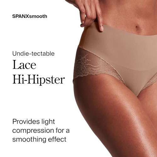 SPANXsmooth Undie-tectable Lace Hi-Hipster - For Core Control - Comfortable Lace Shapewear Underwear - No Visible Panty Lines2