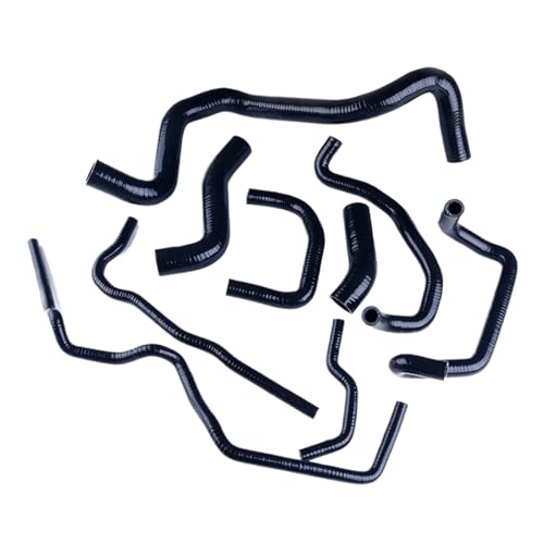Kit De Mangueras De Refrigerante De Silicona For Radiador, Compatible Con Golf GTI MK4 1.8T 20V, PQ34, Plataforma LHD, Reemplazo De Tubo Del Sistema De Enfriamiento, 2000-2006(Gloss Black)