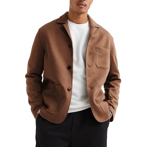 ويزكيه جاكيت رياضي كاجوال خفيف الوزن بقصة عادية للرجال، لون ...