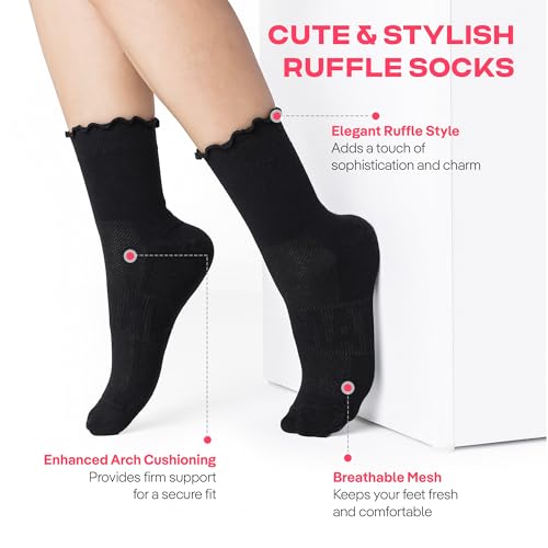 Image of CoolMate Pilates Socks with Grips for Women, Non Slip Yoga Socks