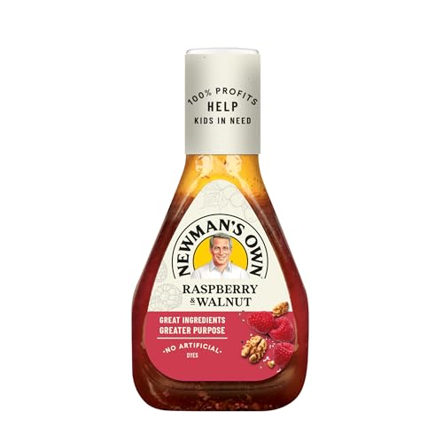 Image of Newman's Own Salad Dressing, Light Raspberry & Walnut, 16 oz