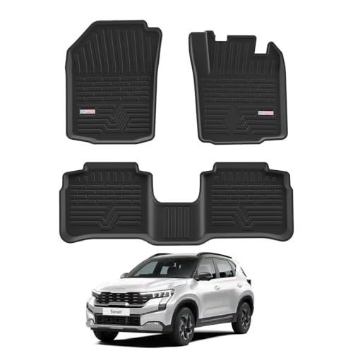 Image of 3D TPE Car Floor Mat for Sonet (All Models) Custom Fit, Heavy Duty & Anti-Slip Sonet Floor Mat | Easy to Clean, All Weather Resistant, Waterproof & Dustproof Car Foot Mat