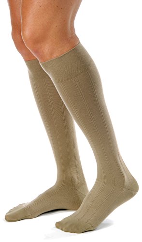 Image of JOBST forMen Casual 20-30 mmHg Knee High Compression Socks, Khaki, X-Large