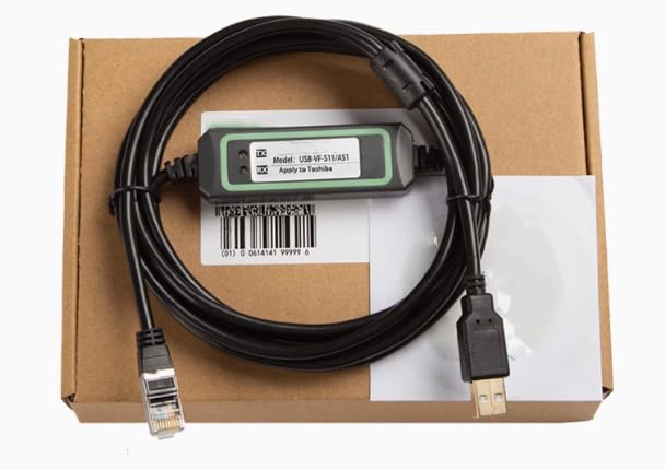USB-VF-S11/AS1 for VF-S11 Inverter VF-AS1 Commissioning Cable Communication Data Download Cable Gold-Plated High Speed Stable Model FT232RL Chip 3 Meter