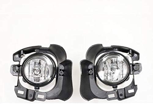 Compatible with 2014 2015 2016 Nissan Versa Note Hatchback Clear Lens Fog Light Set Kit w/Bracket/Wiring/Switch/Bulbs (Not Fit 4-Dr Sedan)