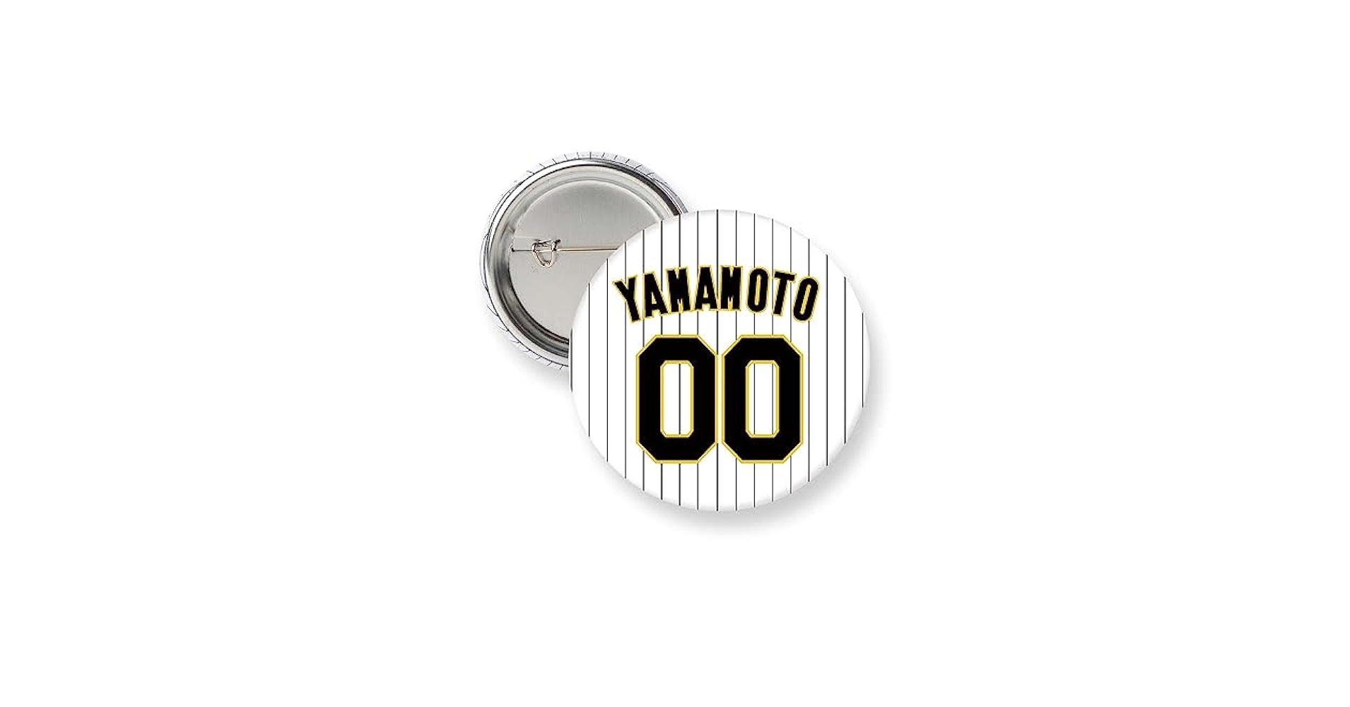 Amazon.co.jp: 阪神タイガース 缶バッジ（背番号）#00 山本泰寛
