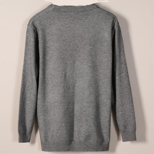 Men's Sweater Pullover,Crew Neck Slim Fitted Long Sleeve Knitted Casual Solid Tops S~2XL3