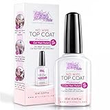 Top Coat Semipermanente UV/LED 10 ml - Top Coat NO WIPE Smalto in Gel Sigillante Unghie Se...