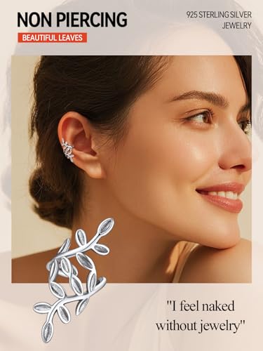 FaithHeart Ear Cuff Earrings for Women Non Piercing Lightweight Sterling Silver Ear Cuff for Non Pierced Ears Hypoallergenic Fake Earrings with Gift Box2