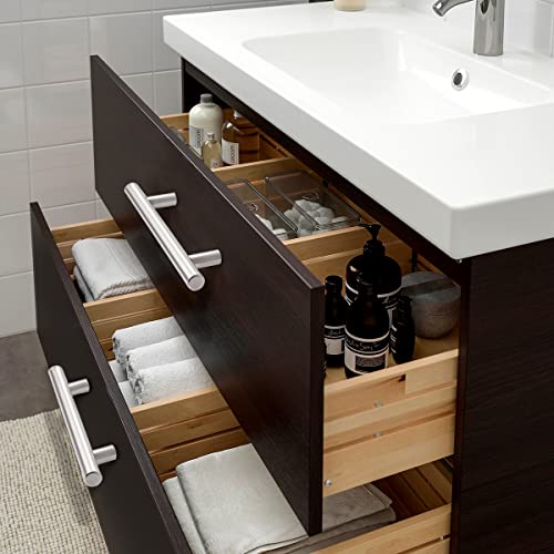 Image of Probrico 10 Pack Euro Style T Bar Cabinet Pulls Stainless Steel Kitchen Handles Dresser Handles Brushed Nickel 3-3 /4 Hole Center,6 Inch Overall Length